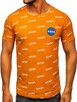 Pomarańczowy t-shirt męski NASA, rozmiar M, L, XL, XXL - 3