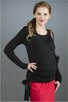 42 XL Bluzka ciążowa Daphne Black do karmienia - 8