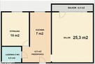 Sosnowiec Centrum Jagiellońska 2 piętro 51,35 m2 duży balkon - 1