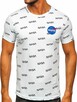 Biały t shirt, koszulka męska z nadrukiem NASA - 1