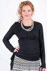 42 XL Bluzka ciążowa Daphne Black do karmienia - 2