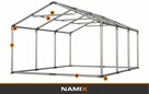 Namiot GRAND 4x6 ogrodowy imprezowy garaż wzmocniony PVC 560 - 3