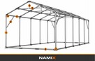 Namiot PRESTIGE 5x10-2,6m ogrodowy imprezowy garaż wzmocnion - 3