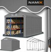 Namiot PRESTIGE 4x8-4m hala przemysłowa magazynowy MOCNY PVC - 1