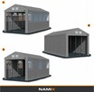 Namiot PRESTIGE 5x10-2,6m hala przemysłowa magazynowy MOCNY - 4