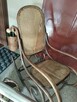 Stary fotel bujany z drewna lata 70 antyk - 2