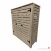 Drewniany schowek ogrodowy 195x180x60 cm D2 Surowy - 3