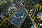 Duża działka 9876 m² przy lesie, blisko Pabianic