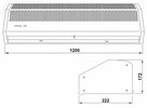 Kurtyna powietrzna 120cm z czujnikiem magnetycznym - 6