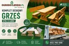 Komplet biesiadny GRZEŚ – stół i 2 ławki