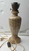 Vintage lampa stołowa stylizowana na lampę naftowmą - 2