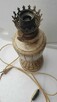 Vintage lampa stołowa stylizowana na lampę naftowmą - 3