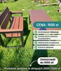 Zestaw ogrodowy ławka i stół