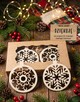EKO Bombki Drewniane na Choinkę (model: Śnieżynka\Mandala] - 2