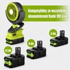 Wentylator z lampą LED do akumulatorów Ryobi 18V - 6