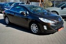 Peugeot 308 CC 1,6HDI Klima, alu, skóra, 2009r., kabrio - 9