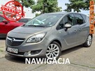 Opel Meriva Klimatronic 2-stref, Podgrz. fotele + kierownica, Navi, 2 kpl. kół
