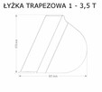 łyżka trapezowa profilująca do koparki, łyżki 1 - 18 T - 2