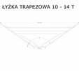 łyżka trapezowa profilująca do koparki, łyżki 1 - 18 T - 12