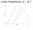 łyżka trapezowa profilująca do koparki, łyżki 1 - 18 T - 11