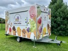 Przyczepa gastronomiczna do lodów, mobilna lodziarnia, food - 1
