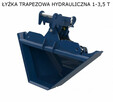 łyżka trapezowa profilująca do koparki hydrauliczna 1 - 18 T