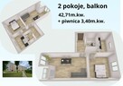 2 pokoje blisko centrum  Bażyńskiego 42,71 m² - 14