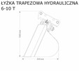 łyżka trapezowa profilująca do koparki hydrauliczna 1 - 18 T - 8