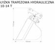 łyżka trapezowa profilująca do koparki hydrauliczna 1 - 18 T - 11