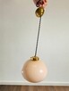 Lampa wisząca z kloszem typu beret styl lat 60/70