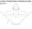 łyżka trapezowa profilująca do koparki hydrauliczna 1 - 18 T - 6