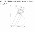 łyżka trapezowa profilująca do koparki hydrauliczna 1 - 18 T - 2