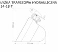 łyżka trapezowa profilująca do koparki hydrauliczna 1 - 18 T - 14