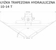 łyżka trapezowa profilująca do koparki hydrauliczna 1 - 18 T - 12