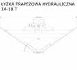 łyżka trapezowa profilująca do koparki hydrauliczna 1 - 18 T - 15