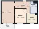 2pok + Balkon I Wirek ul. Bocianów I 7 piętro
