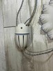 Stara lampa wisząca kuchenna z przeciwwagą porcelanową - 8