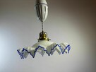 Stara lampa wisząca kuchenna z przeciwwagą porcelanową - 5