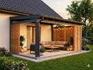Drewniane shuttersy żaluzje balkonowe tarasowe ruchome - 6