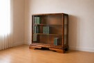 Witrynka Biblioteczka Komoda Art Deco – orzech, fazowane szy - 3