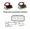 15szt. Woltomierz LED DC 0-100V zolty - 2