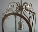 Oryginalna lampa żyrandol mosiądz niklowany satyna - 4