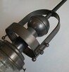 Oryginalna lampa sufitowa żyrandol mosiądz patynowany szklan - 7