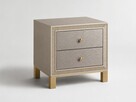 Zestaw sypialniany glamour łóżko 160x200 + 2 szafki FV VAT - 5