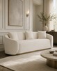 Sofa Nua N19-2 welurowa biała złota podstawa dostawa - 2