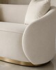 Sofa Nua N19-2 welurowa biała złota podstawa dostawa - 3