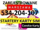 ZAREJESTROWANE KARTY SIM CZESKIE KARTY Rejestracja Kart - 2