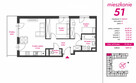 57 m² | 3 pokoje z balkonem | Kamionek - 2