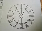 Zegar ścienny metalowy rzymski czarny retro 80 cm - 3