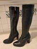 Buty damskie – skórzane kozaki czarne „Lasocki” - 3